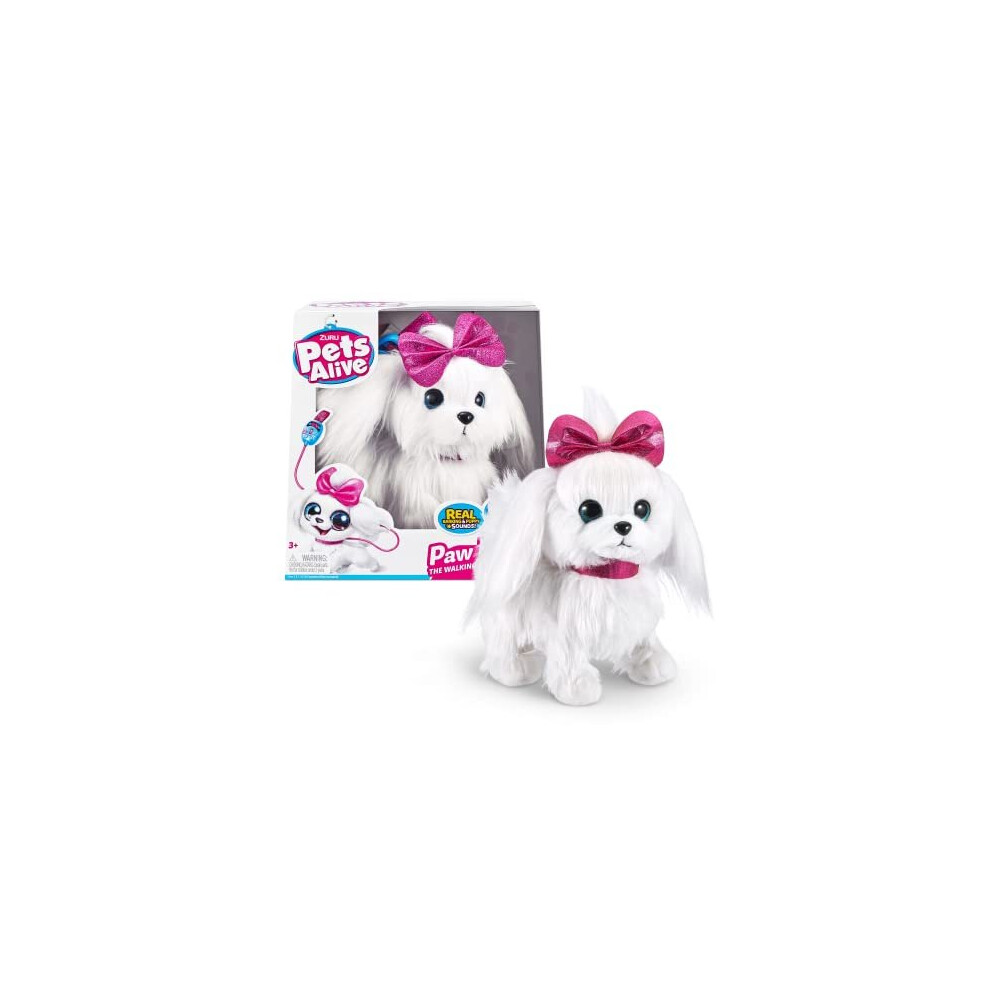 Pets Alive Lil' Paw Paw The Walking Puppy Robotic Toy, Electronic Plush, by ZURU