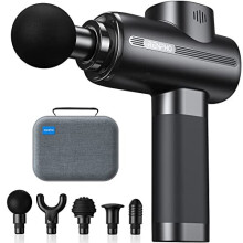 Massage Gun, RENPHO Massage Gun Deep Tissue Muscle Massage Gun 3200rpm Motor Massager with 2500mAh Battery and Portable Case, for Home Office Workout