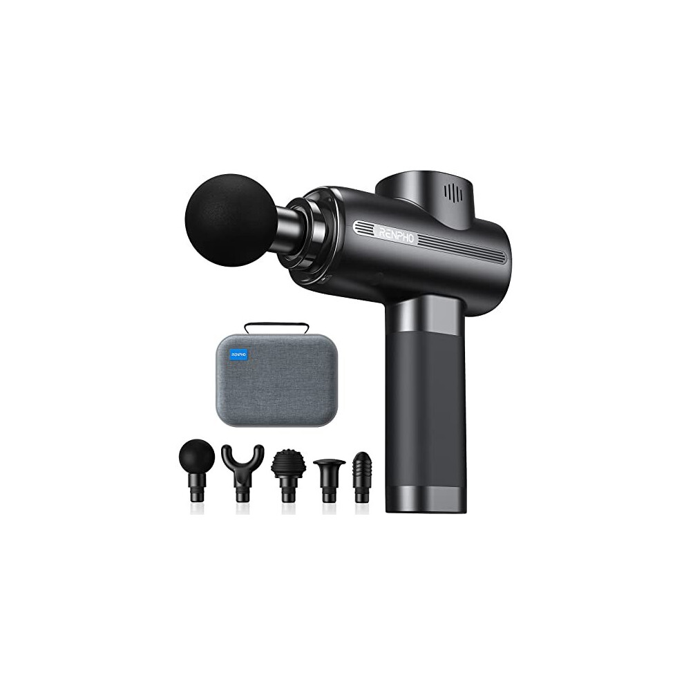 Renpho Massage Gun, Massage Gun Deep Tissue Muscle Massage Gun 3200Rpm Motor Massager With 2500Mah Battery And Portable Case, For Home Office Workout