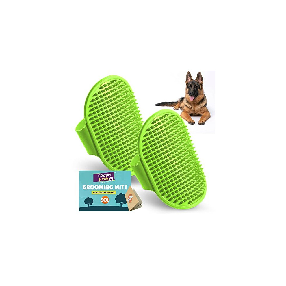 2pk Pet & Dog Brushes for Grooming | Soft Silicone Dog Bath Brush | Dog Grooming Brush | Pet Grooming Brush Bath | Dog Shampoo Brush | Pet Grooming