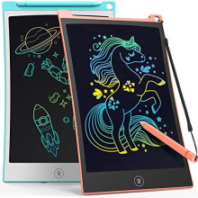 TECJOE 2 Pack LCD Writing Tablet, 8.5 Inch Colorful Doodle Board Drawing Tablet for Kids, Erasable Reusable Writing Drawing Pad, Learning Toys Gifts