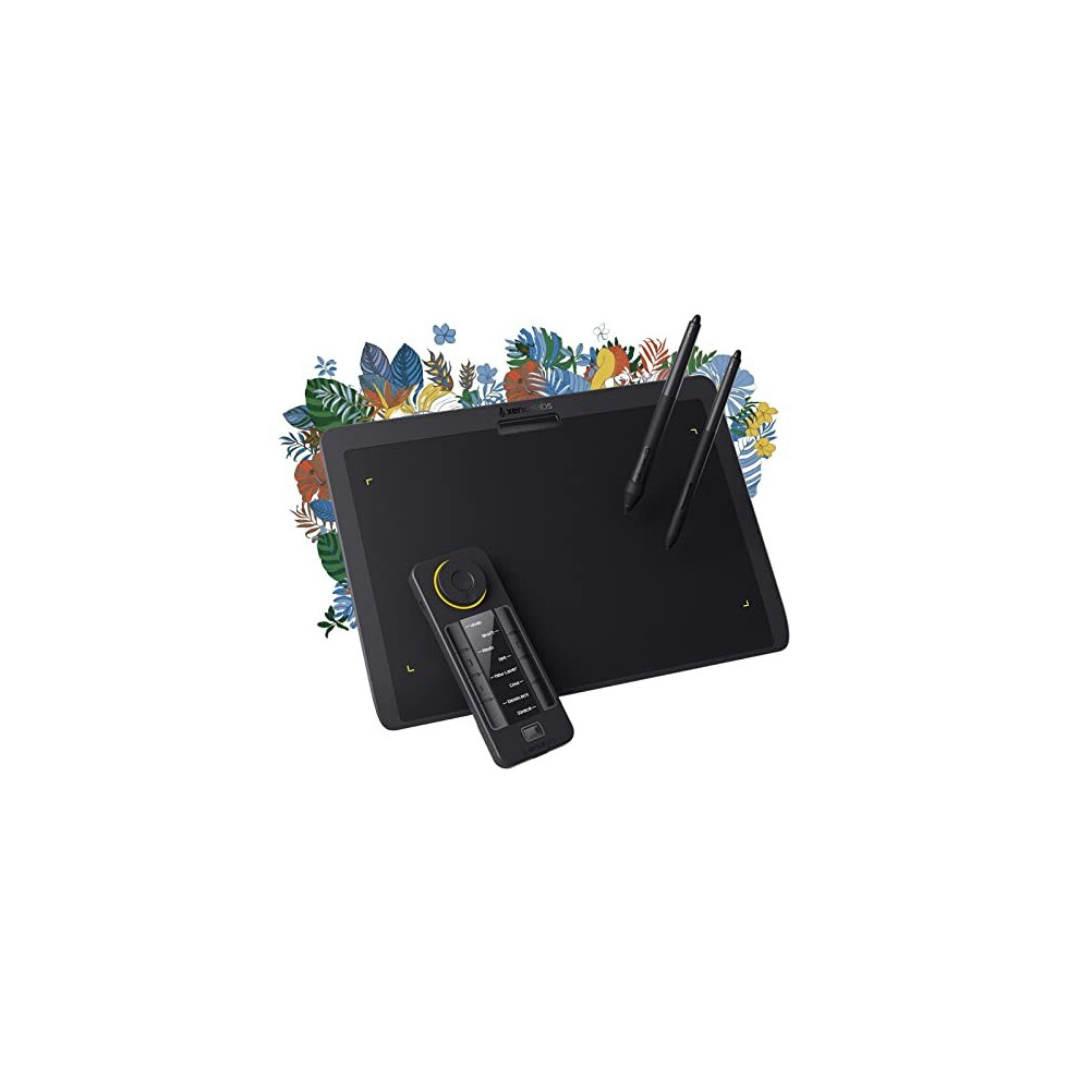 Xencelabs Graphics Drawing Tablet, Wireless Drawing Tablet With Express Keypad, Pen Tablet With 2 Battery-Free Stylus, 8192 Pressure Sensitivity, 850013593552