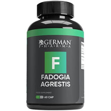 German Pharma Fadogia Agrestis Vegetable Capsules | 60 Capsules, 2 Per Day | 1 Month Supply | Contributes to Normal Testosterone Levels | Accelerates