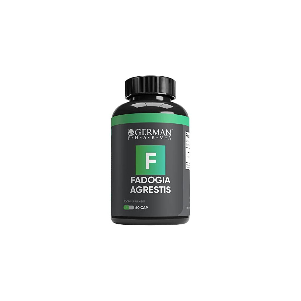 German Pharma Fadogia Agrestis Vegetable Capsules | 60 Capsules, 2 Per Day | 1 Month Supply | Contributes To Normal Testosterone Levels | Accelerates