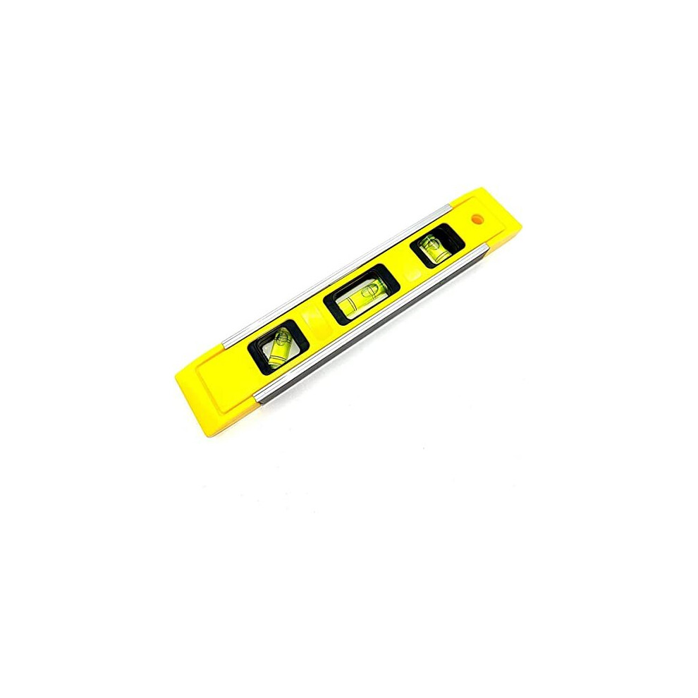 Spirit Level Magnetic - Small, Unbreakable And Magnetic Torpedo Level With 2 Level Bubbles - Boat Level - Scaffold Level For Builders, Home Diy, Brick 5060795317375