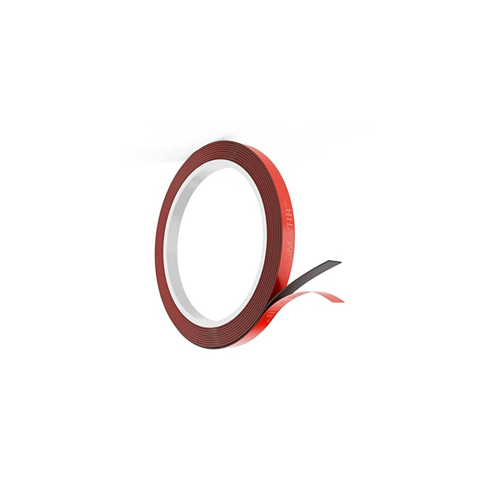 Double Sided Tape, 3M VHB (5mm x 3M) Heavy Duty Sticky Tape, Strong Weather Resistant PVC Core Mounting Tape