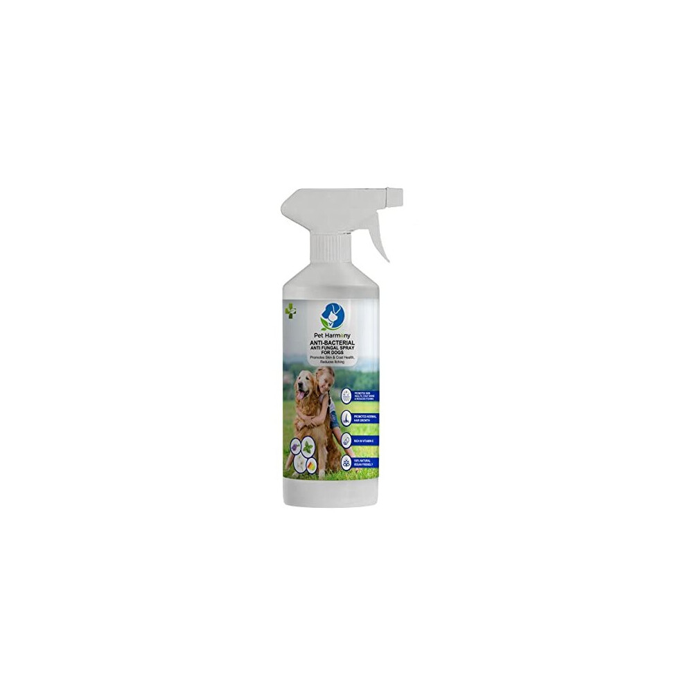 Pet Harmony Natural Dog Anti Itch Skin Wound Healing Spray, Relieves Stop Itching, Anti-Bacterial Anti-Fungal Anti Inflammatory Allergy Relief