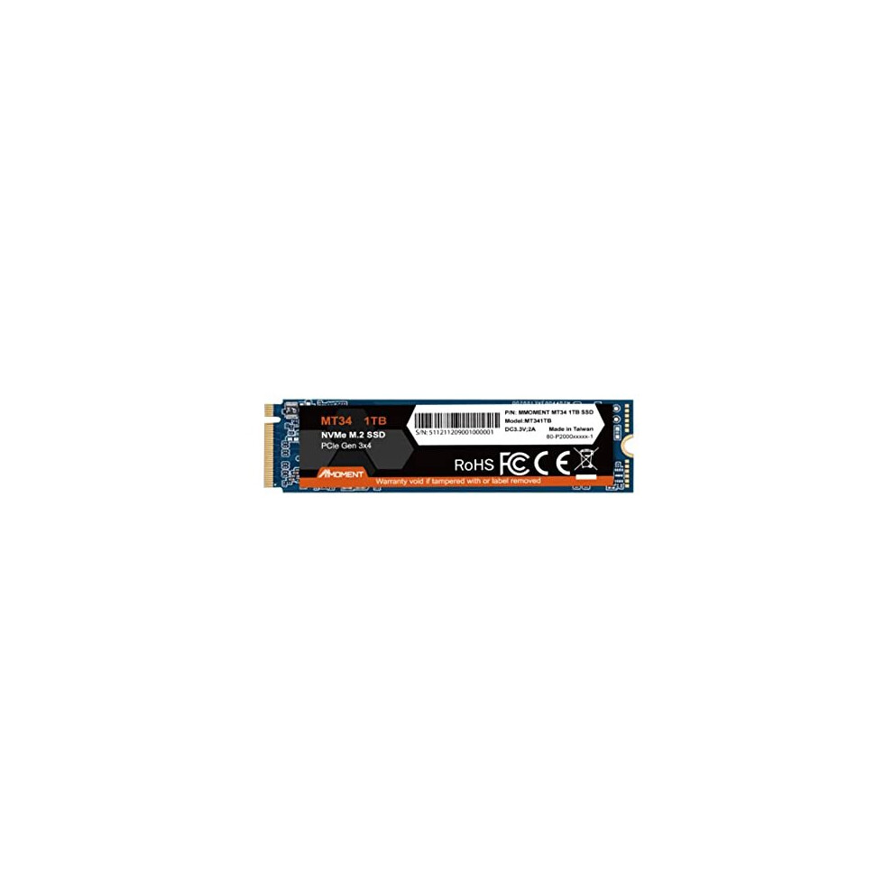 Mmoment 1Tb Nvme M.2 2280 Pcie Gen 3X4, Solid State Drive Internal Ssd (1Tb)