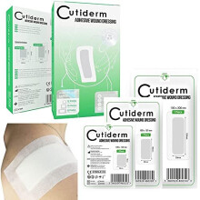 Pack of 30 Large Cutiderm Assorted Adhesive Sterile Wound Dressings Suitable for cuts and grazes, Diabetic Leg ulcers, venous Leg ulcers, Small