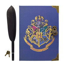 Paladone Hogwarts Secret Diary and Quill Pen Set, Officially Licensed Harry Potter Merchandise