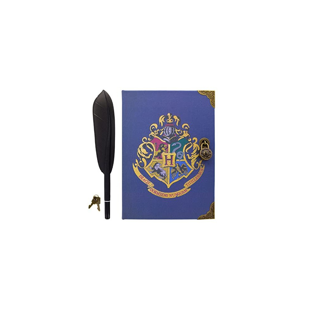 Paladone Hogwarts Secret Diary and Quill Pen Set, Officially Licensed Harry Potter Merchandise