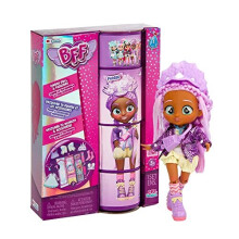 BFF By Cry Babies Phoebe | Collectible Fashion Doll with Long Hair, fabric Clothes and 9 Accessories - Gift Toy for Girls and Boys +5 Years