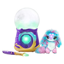 Magic Mixies Magical Misting Crystal Ball with Interactive 8 inch Blue Plush Toy and 80+ Sounds and Reactions  Small Breeds