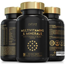 A-Z Multivitamins and Minerals boosted with Turmeric - 180 Vegan Multivitamin Tablets for Women & Men - One a day - 27 Key Nutrients - 100% NRV