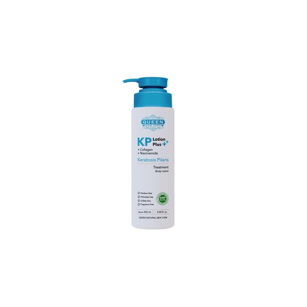 Queen Natural New York Kp Acne Keratosis Pilaris Exfoliating Body Lotion Plus Collagen Niacinamide |12% Glycolic Acid, 2% Salicylic Acid, Aha, Bha, Reduce And Smoothen Rough