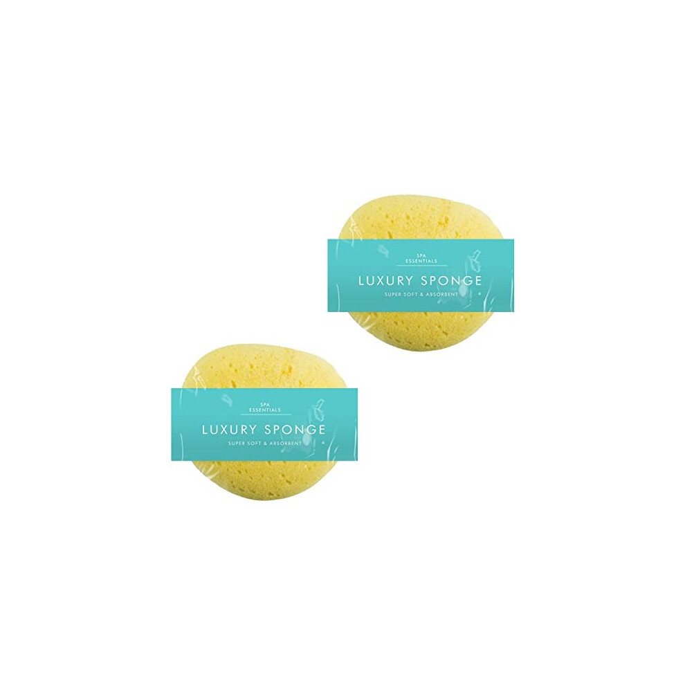 D.a.y. Republic Extra Large Luxury Bath Sponge, Soft Shower Bathing Gentle Exfoliating Body Scrub, Perfect For Skin Care (2 Luxury Sponges)