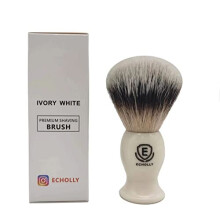 Pennelli da Barba Premium per Uomini di Echolly - No Perdita di Setole - Manico Acrilico Liscio