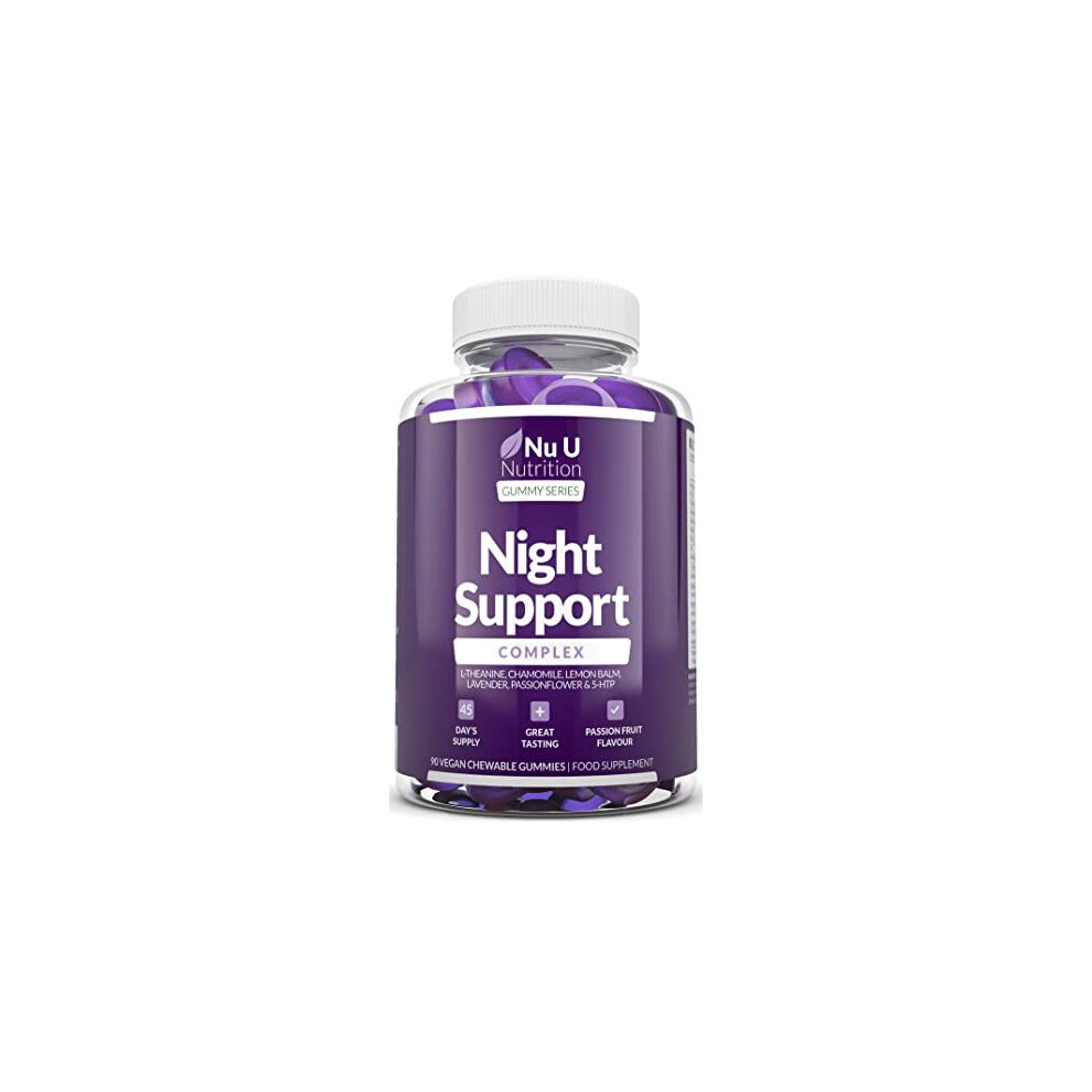 5HTP Gummies - 90 Sleep Gummies, 45 Day Supply - High Strength Chewable Night Complex with Griffonia simplicifolia, Chamomile, Lemon Balm, Lavender,