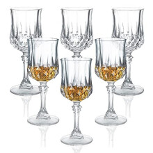 Shot Glasses Set of 6 Cordial Glasses 1.7oz/50ml/Whiskey Glasses/Tequila/Limoncello/Sherry Glass
