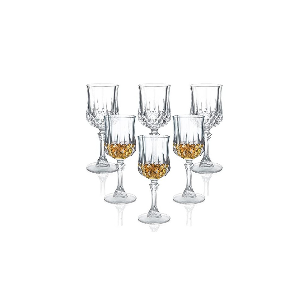 Shot Glasses Set of 6 Cordial Glasses 1.7oz/50ml/Whiskey Glasses/Tequila/Limoncello/Sherry Glass