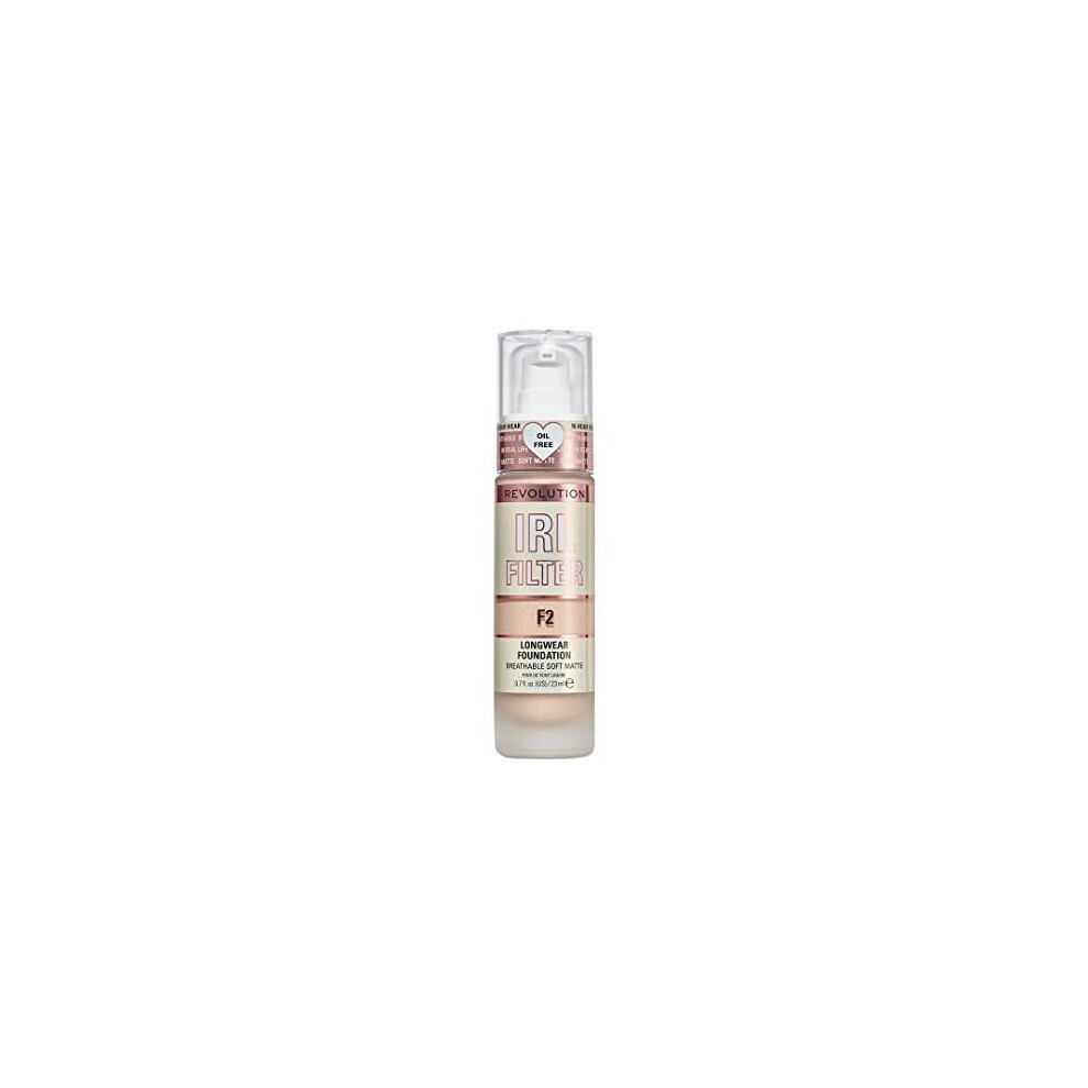 Revolution Beauty London Makeup Revolution, Irl Filter, Longwear, Foundation, F2, 23Ml