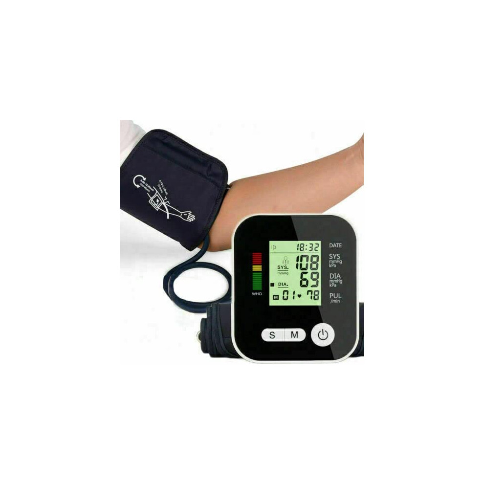 High Blood Pressure Monitor Large Cuff NHS Approved Blood Pressure Machines for Home Use-Digital Automatic BP Monitor Upper Arm Intellisense 180