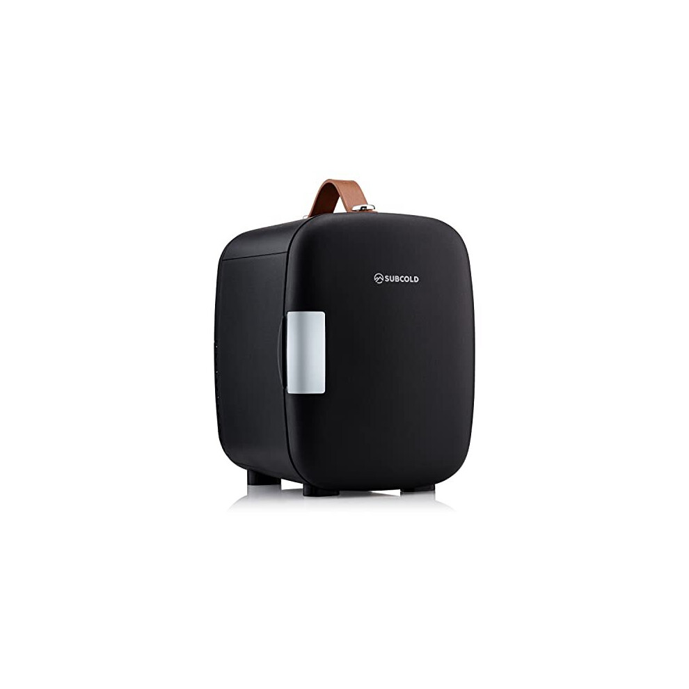 Subcold Pro4 Luxury Mini Fridge Cooler | 4 Litre / 6 Cans | AC and Exclusive USB Power Option | Portable Small Fridge for the Office, Bedroom, Car,