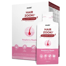 HairZooki High Strength Biotin, Zinc & Selenium Wrapped in Lipids for Maximum Absorption | Alcohol Free, Vegan, Soy Free, Natural Ingredients |