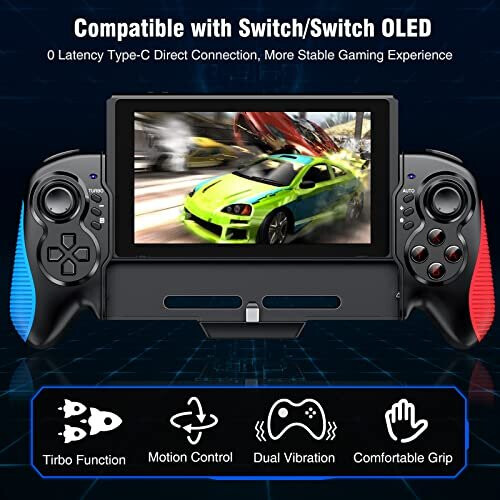 HASACOOL Switch Pro Controllers for Nintendo Switch/OLED, One-Piece Switch Controller Replacement for Pro Controller Switch with Adjustable &Auto 1