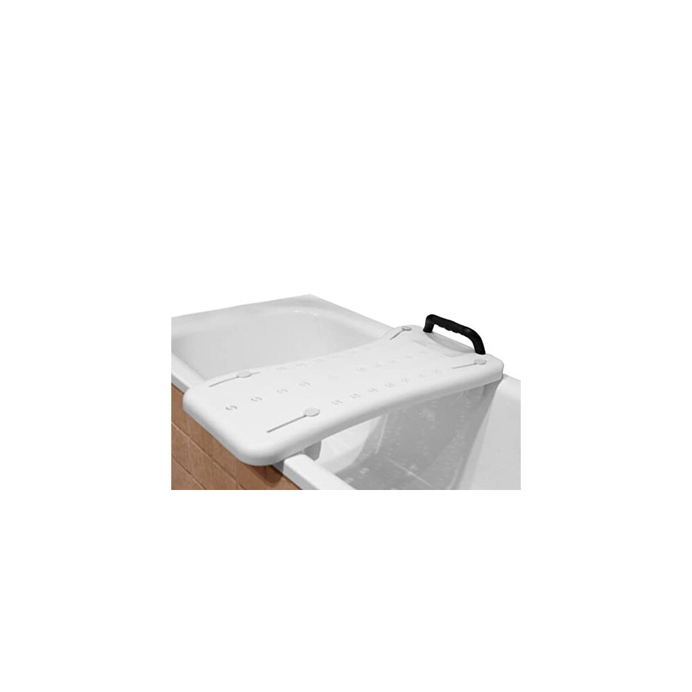 Pepe Mobility Pepe - Bath Transfer Boards For Elderly (29.5"), Suspended Bath Seat, Bathboards For Disabled, Bathboard Sit On With Handle, Bathtub Seat For