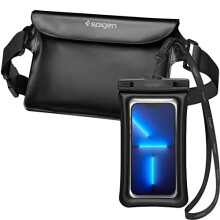 Spigen Aqua Shield IPX8 Waterproof Pouch Bag and Waterproof Phone Pouch Case for Beach Swimming, Boating, Kayaking, Surfing and Fishing