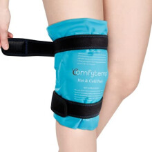 Comfytemp Knee Ice Pack Wrap, Reusable Gel Cold Pack for Knee Pain Relief, Hot & Cold Compress Therapy for Leg Injuries, Flexible Ice Pack for Knee
