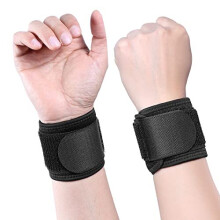 TOMUST 2 PCS Comfortable Wrist Brace, Adjustable Wrist Support, Compression Wrist Strap for Tendonitis, Arthritis, Carpal Tunnel, Sports Injuries,