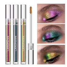 3 Pcs Liquid Chameleon Eyeshadow Makeup Set,Metallic Changing Long-lasting Holographic Glitter Multichrome Eyeshadows