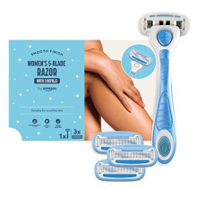 by Amazon Female 5 Blade Razor + 3 Refills (Previously Solimo brand)