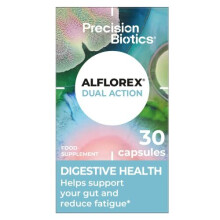 Alflorex Dual Action: Gut Health & Fatigue Support with Two Active Bifibacterium Cultures (35624 & 1714) + B Vitamins — Vegan, Low FODMAP
