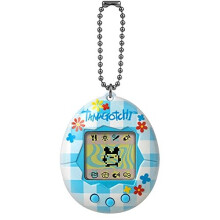 TAMAGOTCHI Original Bandai Flower Gingham Shell with Chain - The Original Virtual Reality Pet 42939NBNP