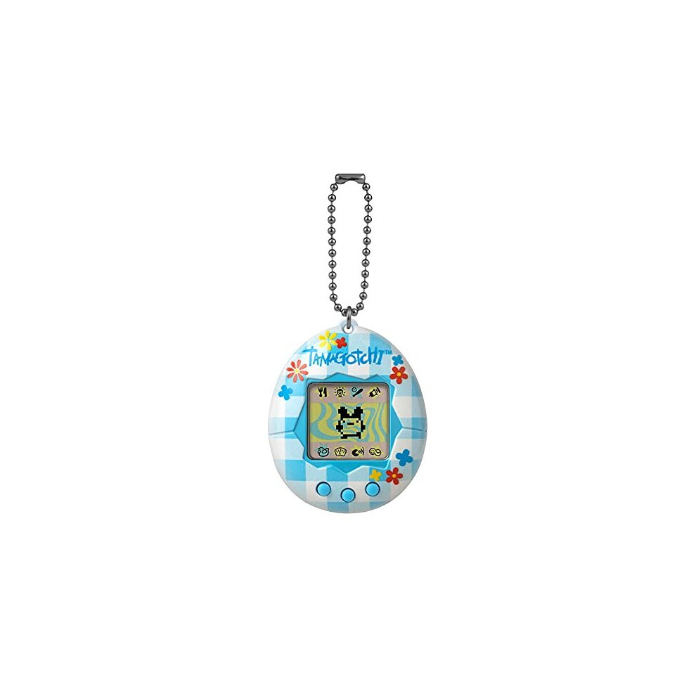 TAMAGOTCHI Original Bandai Flower Gingham Shell with Chain - The Original Virtual Reality Pet 42939NBNP