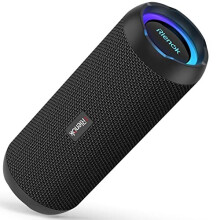 RIENOK 30W Bluetooth Speaker - IPX7 Waterproof, BT 5.3, 20h Battery, RGB Lights, SD Card, TWS