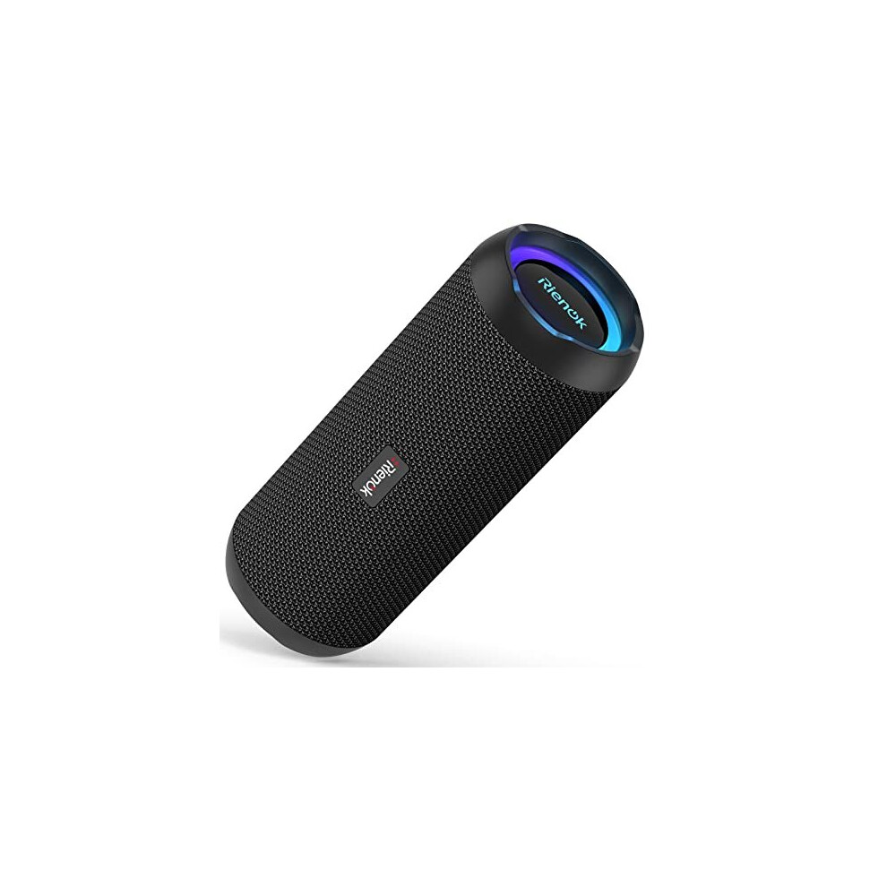 Rienok 30W Bluetooth Speaker - Ipx7 Waterproof, Bt 5.3, 20H Battery, Rgb Lights, Sd Card, Tws 6972895312695