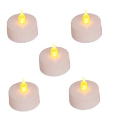 Candle lights,12 Pack Realistic and Bright Flickering Battery Operated Flameless LED Tea Light Candles, 120+ Hours led tealights in Warm Yellow for