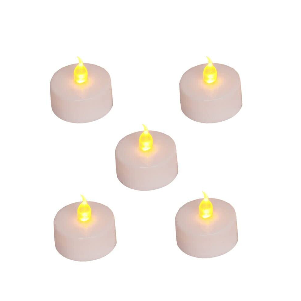 Hongjingchen Candle S,12 Pack Realistic And Bright Flickering Battery Operated Flameless Led Tea Candles, 120+ Hours Led Teas In Warm For Light/Yellow