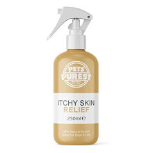 Pets Purest Cat & Dog Itchy Skin Relief Spray - 100% Natural Anti Itch, Scratch, Skin Irritation, Sore, Insect Bite & Allergy Treatment for Dogs &