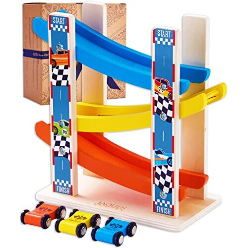 Jaques of London Wooden Racing Car Park | Car Ramp Toy | Wooden Toys ...