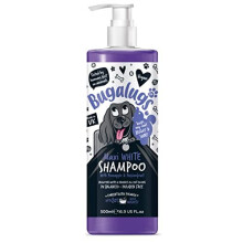 BUGALUGS Dog Shampoo – Whitening & Brightening Coat Enhancer for all coat colours, best vegan puppy dog grooming shampoo & conditioner with a