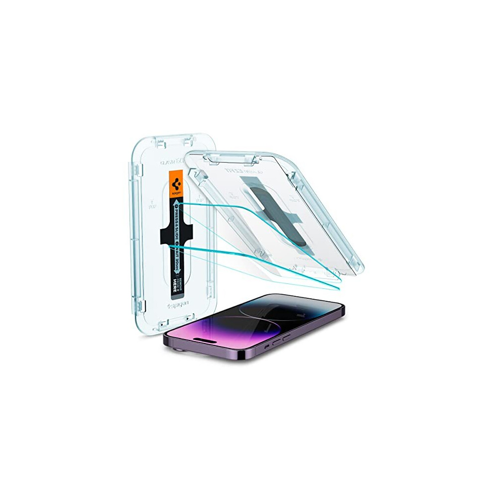 Spigen EZ Fit Tempered Glass Screen Protector for iPhone 14 Pro Max - 2 Pack