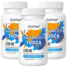 TUDCA (Tauroursodeoxycholic Acid) Liver Support Supplement 3 Pack - 1200mg Per Serving, Liver Health Aid for Detox and Cleanse, 180 Capsules