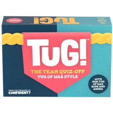 TUG! Board Game: Exciting Family Party Game - Team Tug of War Quiz Game with Mini Rope and Arena – Immersive Board Games for Adults, Kids and Teens