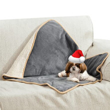 Lesure Waterproof Dog Blanket Washable - 80x60cm Puppy Fleece Blanket for Small Dogs and Indoor Cats, Personalised Pet Throw Protects Bed and Sofa