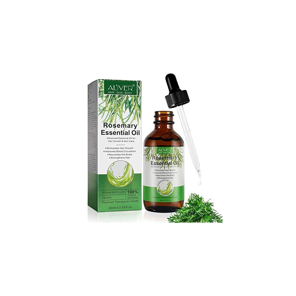 Cgify Rosemary Hair Growth Oil, Rosemary Essential Oil, Rosemary Oil For Hair Growth & Skin Care, Stimulates Hair Growth, Strengthens Hair, Nourishes Scalp,